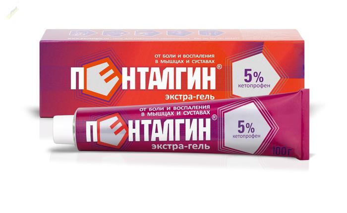 Изображение товара Пенталгин экстра-гель гель д/наруж.прим. 5% 100г туба (Кетопрофен)