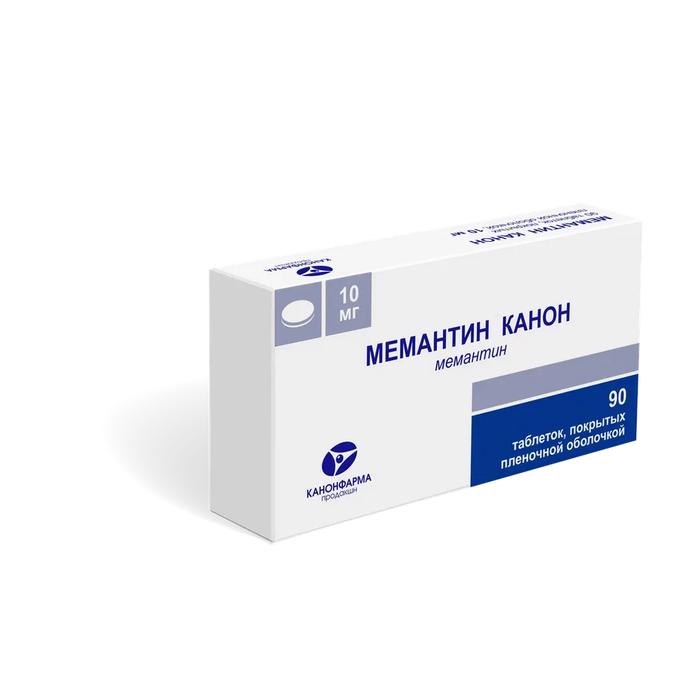 Изображение товара Мемантин канон таб п/об/пл 10мг №90 (Мемантин)