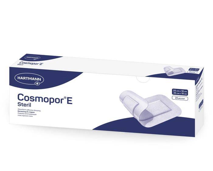 Изображение товара Самоклеящаяся повязка COSMOPOR E 35x10см №25 стерильная для послеоперационных ран