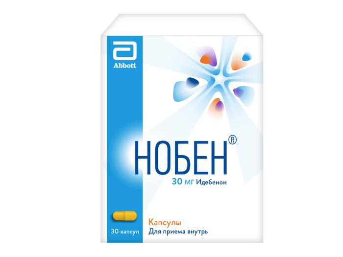 Изображение товара Нобен капсулы 30 мг №30 Идебенон для улучшения мозга и кровообращения