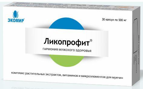 Изображение товара ЛИКОРПРОФИТ капсулы 500мг для поддержки предстательной железы 30 шт