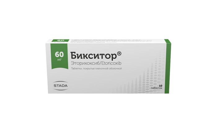 Изображение товара Бикситор таб п/об/пл 60мг №10 (Эторикоксиб)
