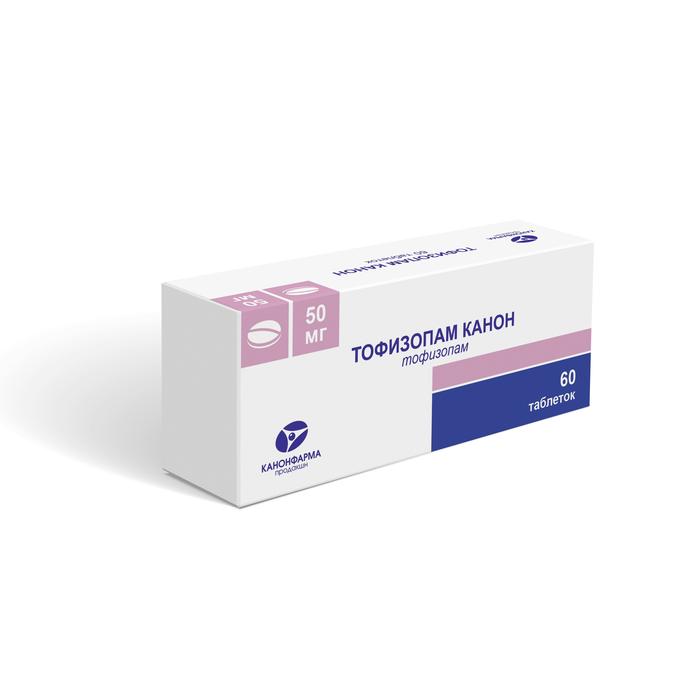 Изображение товара Тофизопам канон 50 мг, таблетки №60 для лечения психических расстройств