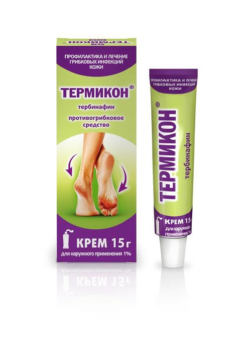 Изображение товара Термикон крем 1% для наружного применения 15 г против грибка кожных инфекций