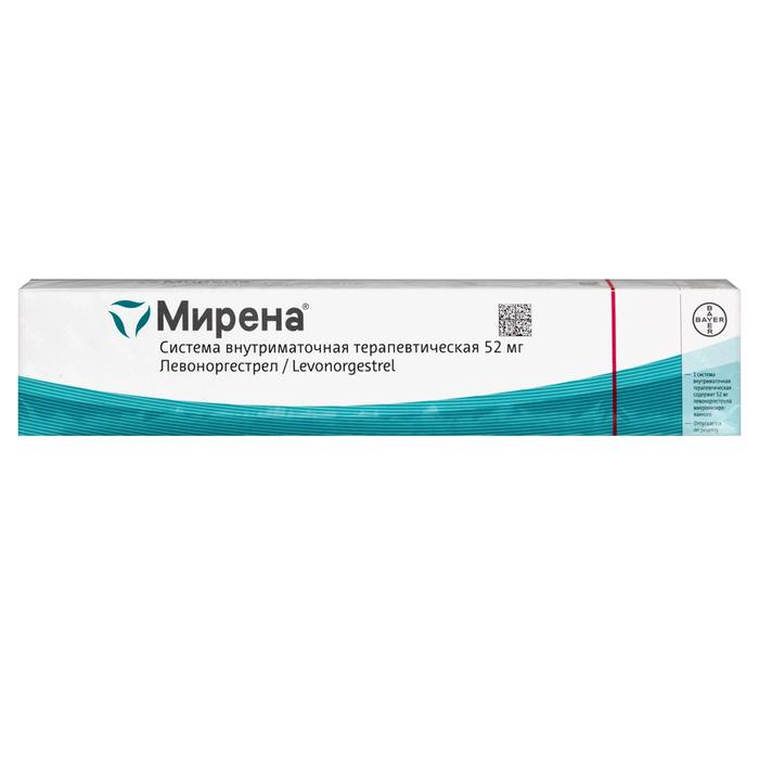 Изображение товара Мирена внутриматочный контрацептив 52мг №1 с левоноргестрелом