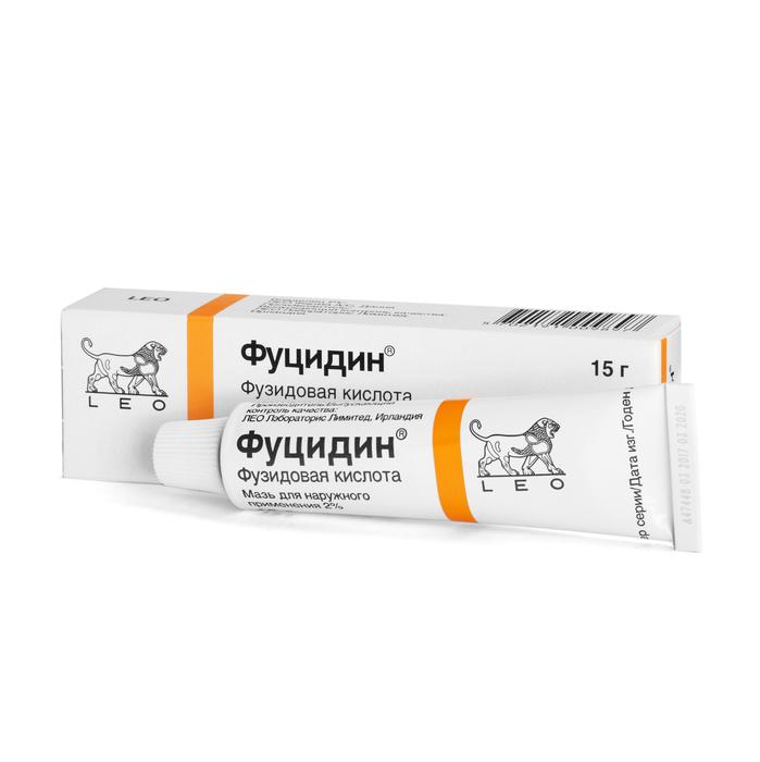 Изображение товара Фуцидин мазь 2% 15г для наружного применения против кожных инфекций