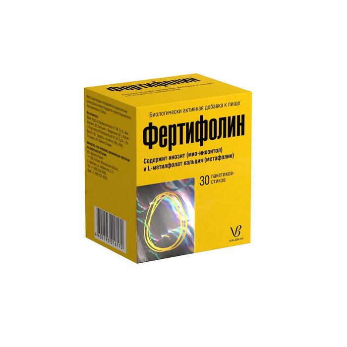 Изображение товара ФЕРТИФОЛИН пор-к 1, 08г саше-пак No30 - инозитол и фолат для поддержки беременности