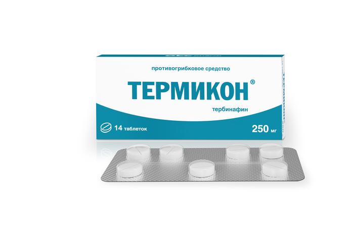 Изображение товара Термикон таб 250мг №14 противогрибковое средство для лечения микозов