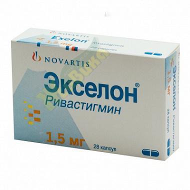 Изображение товара Экселон капсулы и раствор для лечения деменции 1,5мг и 3мг