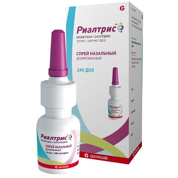 Изображение товара Риалтрис спрей назальный 25мкг + 600мкг для аллергиков