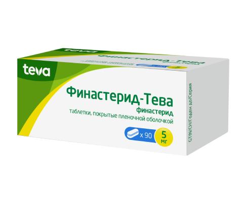 Изображение товара Финастерид-тева таблетки 5 мг №90 для лечения заболеваний предстательной железы