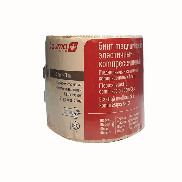 Изображение товара Бинт эласт. 0,08мх3,0м малой растяжимости модель 6 /лаума/