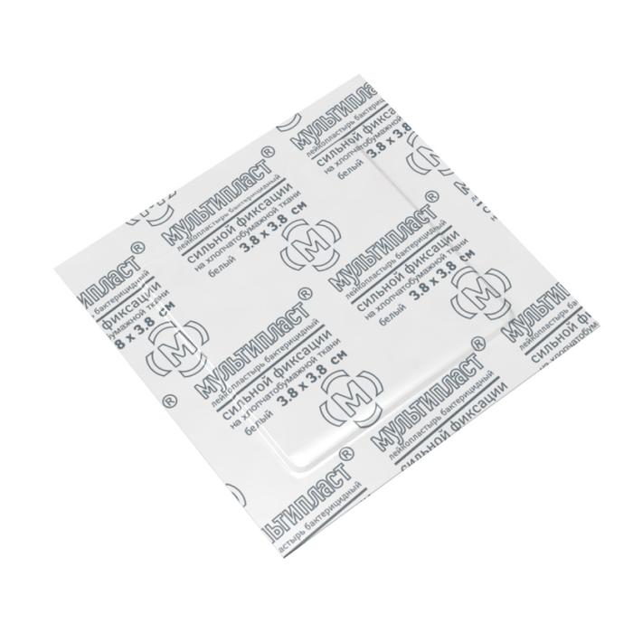 Изображение товара МУЛЬТИПЛАСТ пластырь бактерицид. сильной фиксации 3,8смх3,8см №1