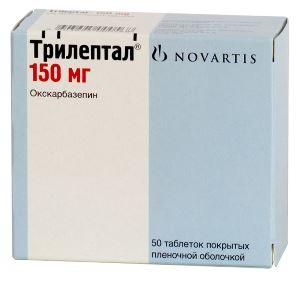 Изображение товара Трилептал таб п/об/пл 150мг №50 для лечения эпилепсии