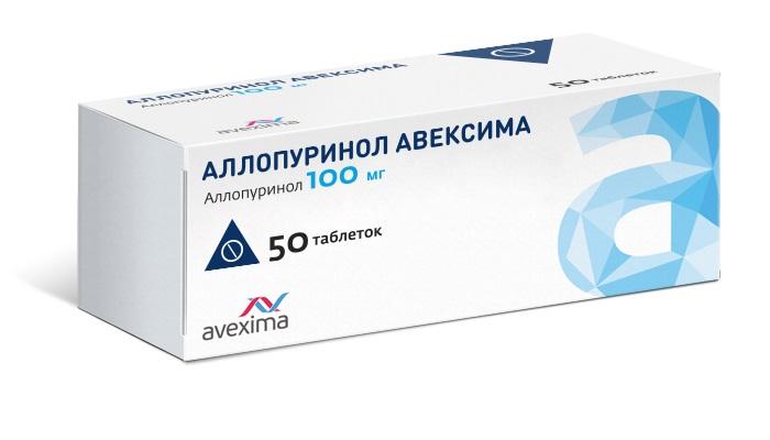 Изображение товара Аллопуринол авексима таб 100мг №50 (Аллопуринол)