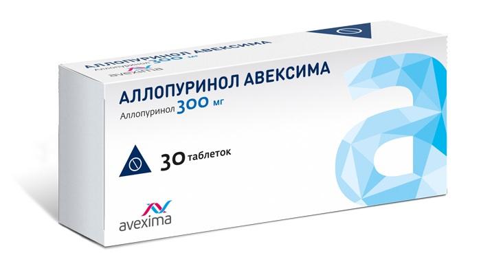 Изображение товара Аллопуринол авексима таб 300мг №30 (Аллопуринол)