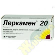 Изображение товара Леркамен 20 мг таблетки покрытые пленочной оболочкой №60 для гипертензии