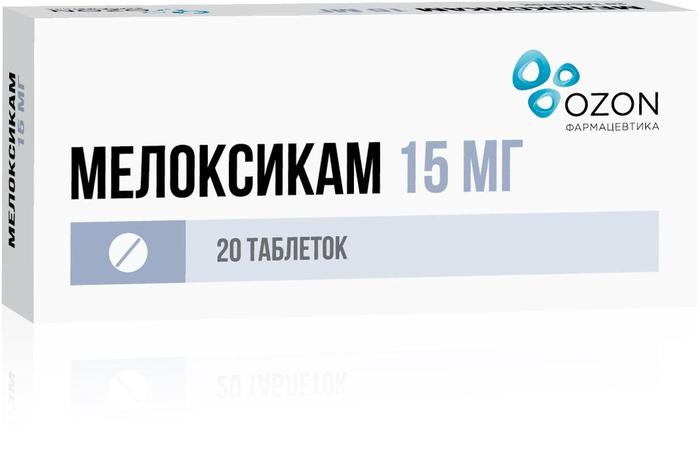 Изображение товара Мелоксикам таб 15мг №20 /озон/ (Мелоксикам)