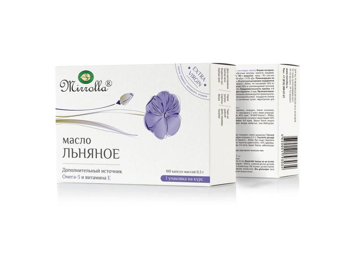 Изображение товара МИРРОЛЛА масло льняное капс. №100