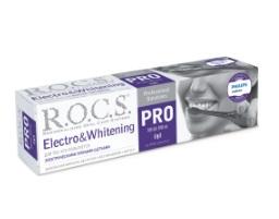 Изображение товара ROKS PRO ELECTRO & WHITENING отбеливающая паста для зубов 74 г