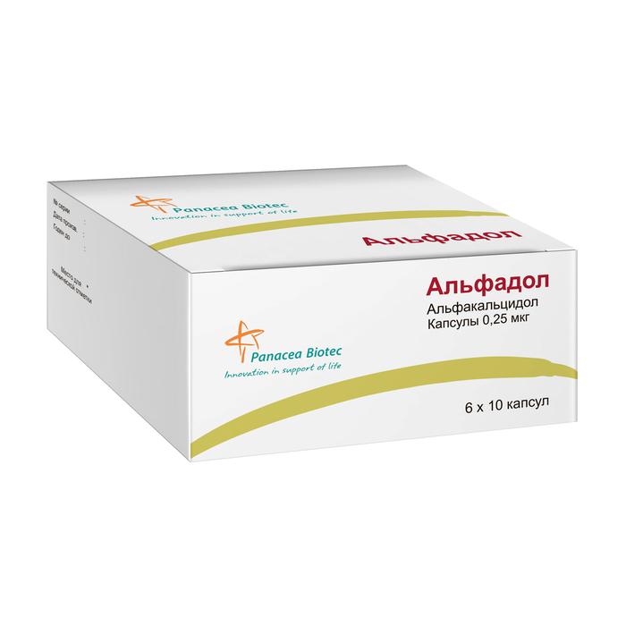Изображение товара Альфадол капсулы 0,25мкг №60 для лечения остеопороза