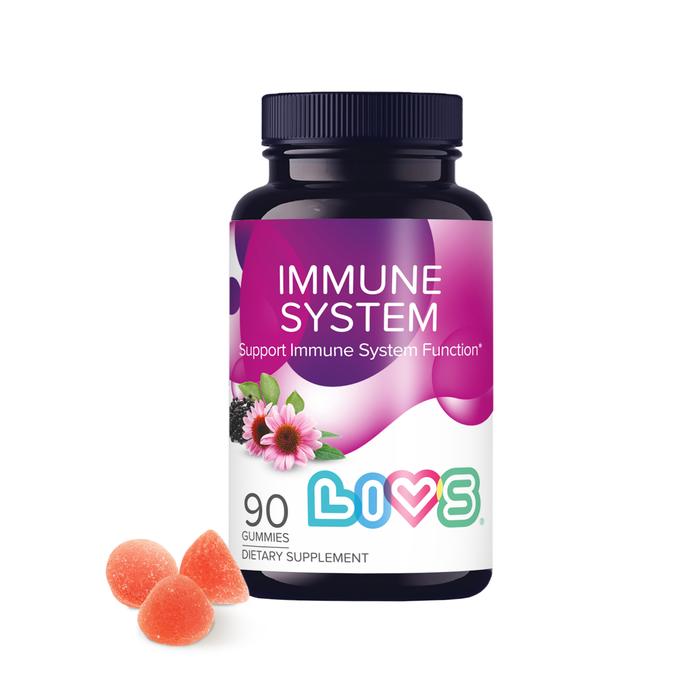 Изображение товара ЛИВС Комплекс иммун с бузиной прополисом эхинацеей пастилки жев. 2,35г мармеладные со вкусом малины №90 (Livs)