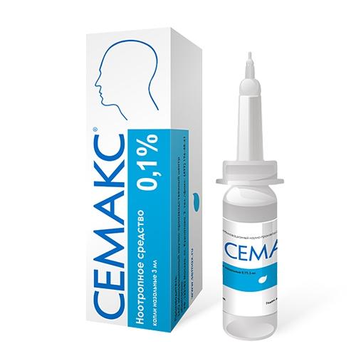Изображение товара Семакс капли назальные 0,1% и 1% для лечения неврологических и офтальмологических заболеваний