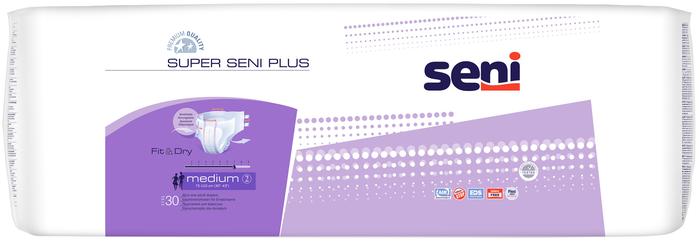 Изображение товара СЕНИ Супер плюс эйр подгузники взр. р.m пояс 75-110см №30 (Seni)