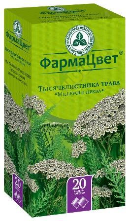 Изображение товара Тысячелистника трава 1,5г ф/пак. №20 /красногорсклексредства/