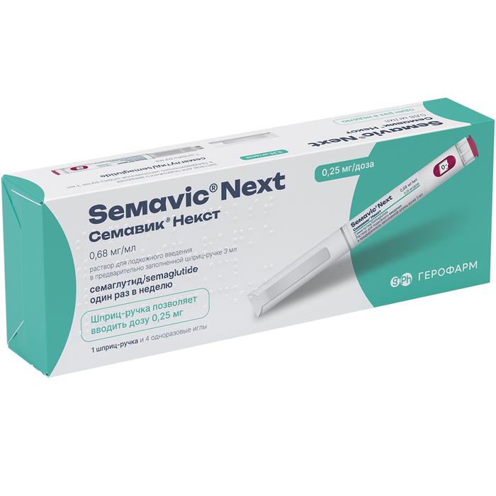 Изображение товара Семавик Некст 0.25мг/доза 3мл шприц-ручка для контроля веса