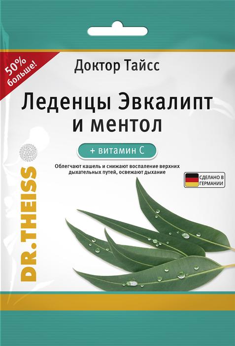 Изображение товара ДОКТОР ТАЙСС эвкалипт/ментол леденцы 75г с витамином С (Dr. Theiss)