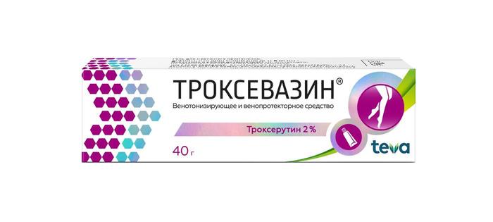 Изображение товара Троксевазин гель 2% 40г туба (Троксерутин)