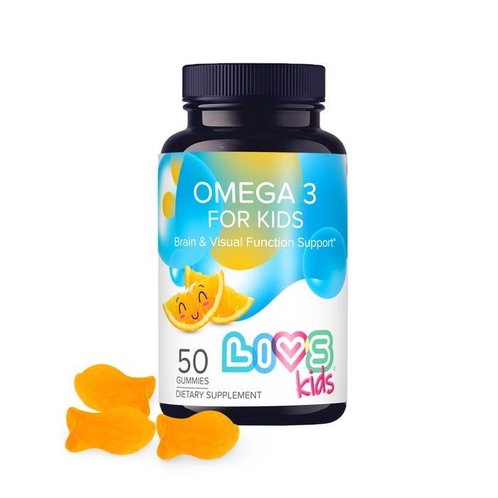 Изображение товара ЛИВС Кидс Омега-3 для детей пастилки жев. 4г мармеладные со вкусом апельсина №50 (Livs Kids)