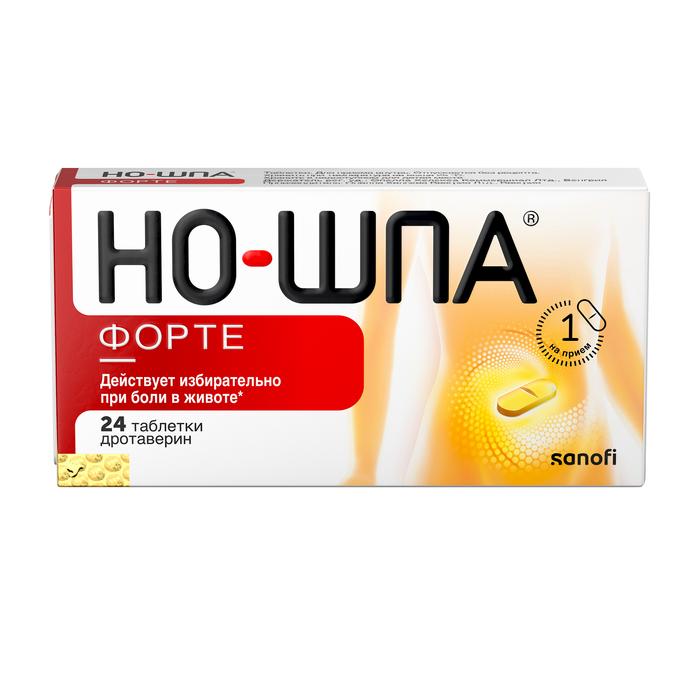 Изображение товара Но-шпа форте таб 80мг №24 (Дротаверин)