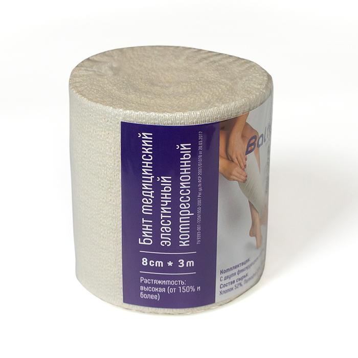 Изображение товара БАЛТИК МЕДИКАЛ бинт эластичный высокой растяжимости 8смх300см