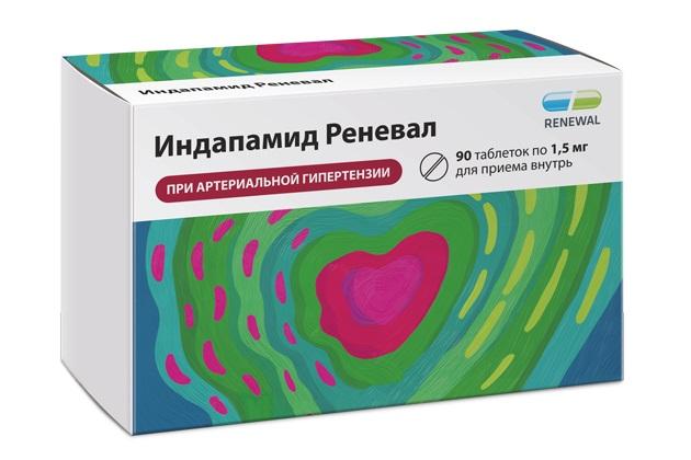Изображение товара Индапамид реневал таблетки пролонгированного действия 1,5мг №90