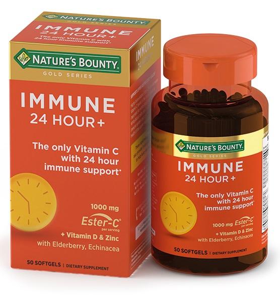 Изображение товара НЭЙЧЕС БАУНТИ Эстер-С иммун 24ч+ капсулы 50 шт для иммунитета и здоровья