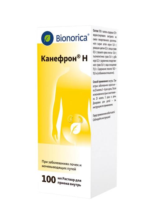 Изображение товара Канефрон н р-р д/вн.прим. 100мл фл-кап для лечения заболеваний почек