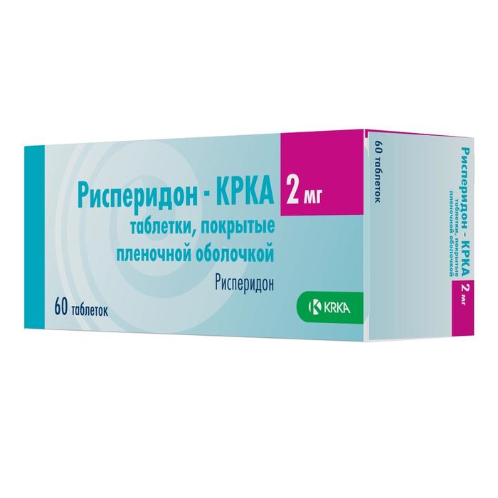 Изображение товара Рисперидон-крка таблетки 2мг №60 для лечения шизофрении и биполярного расстройства