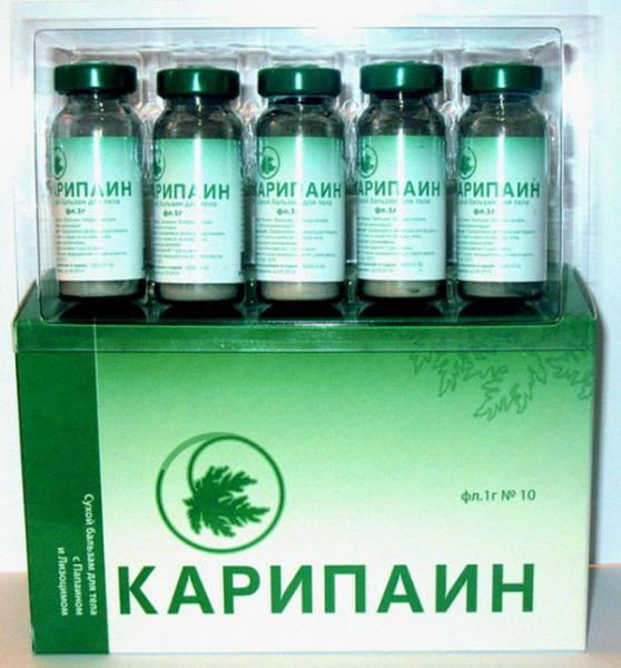 Изображение товара Карипаин сухой бальзам для лечения остеохондроза и грыж 1 г