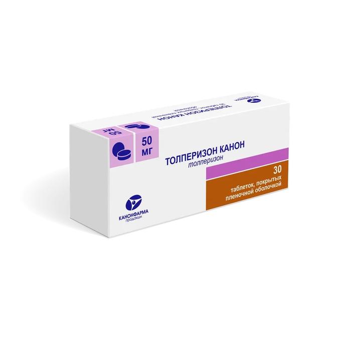 Изображение товара Толперизон канон таб п/об/пл 50мг №30 (Толперизон)