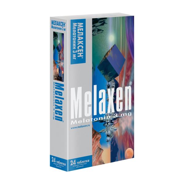 Изображение товара Мелаксен таблетки покрытые оболочкой 3мг для улучшения сна