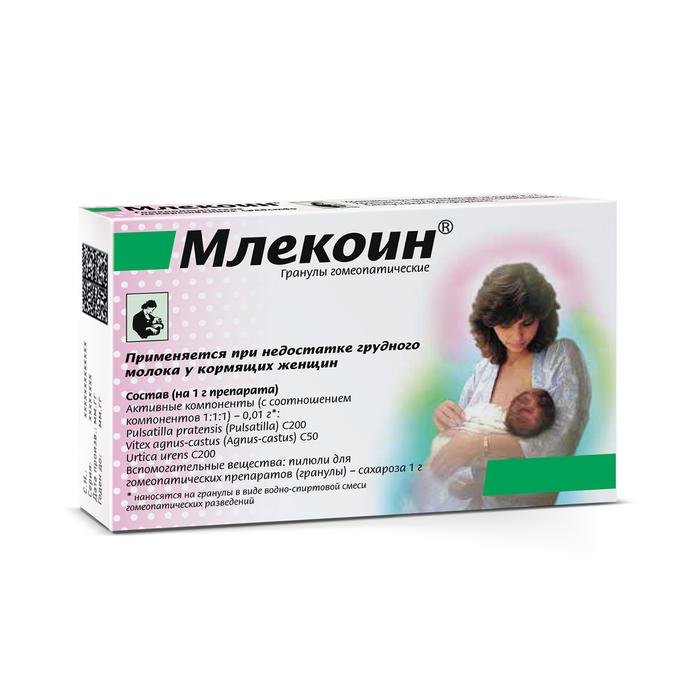 Изображение товара Млекоин гомеопатические гранулы для стимулирования лактации 10г