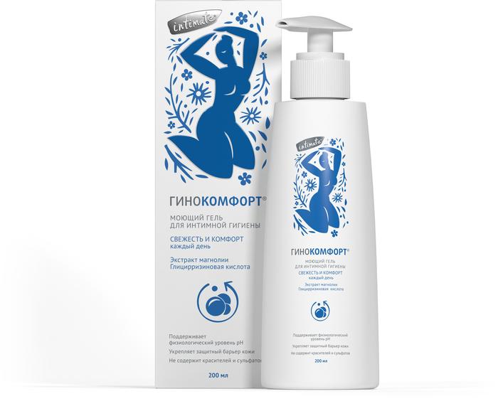 Изображение товара ГИНОКОМФОРТ гель для интимной гигиены Свежесть и комфорт 200 мл