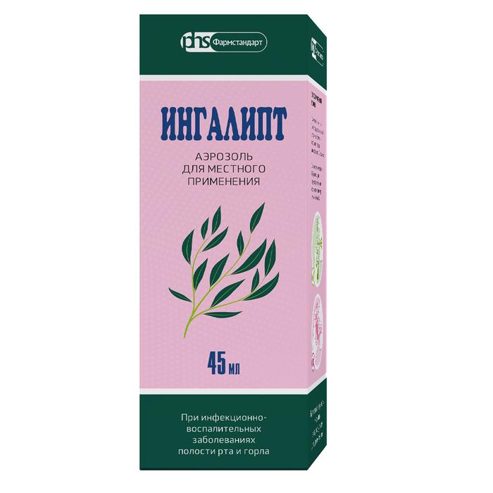 Изображение товара Ингалипт аэр. 45мл фл /фармстандарт/