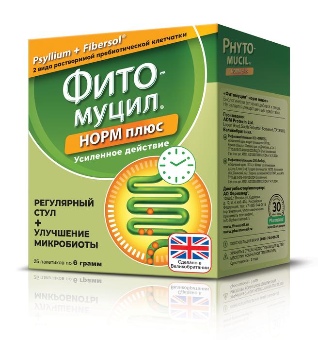 Изображение товара Фитомуцил Норм Плюс биологическая добавка для поддержки кишечника 25 пакетов