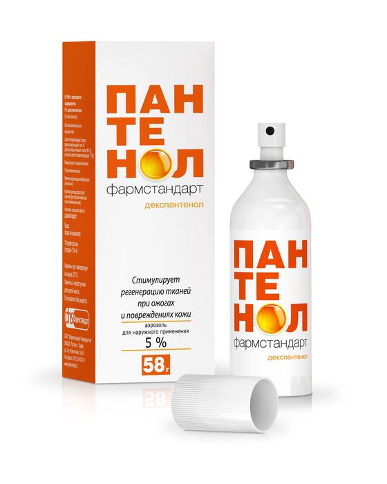 Изображение товара Пантенол фармстандарт пена-аэрозоль д/наруж. прим. 58г (Декспантенол)