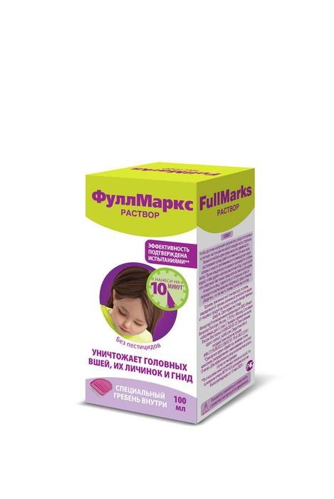 Изображение товара ФУЛЛ МАРКС р-р п/вшей и гнид 100мл (Full marks)