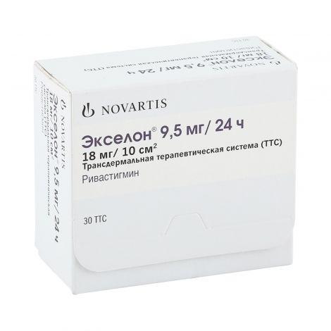 Изображение товара Экселон ттс 9,5мг/сутки №30 для лечения деменции