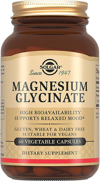 Изображение товара Глицинат магния капсулы СОЛГАР 60 штук для нервной системы и сердца